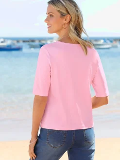 T-Shirts<T-shirt en v toucher doux et agréable