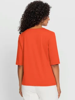 T-Shirts<T-shirt en v toucher doux et agréable