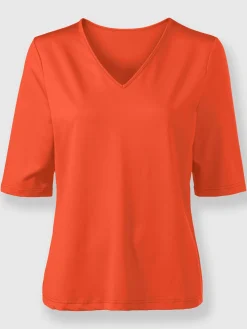 T-Shirts<T-shirt en v toucher doux et agréable