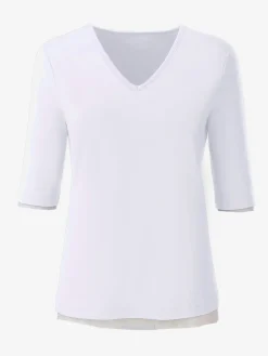 T-Shirts<T-shirt en v toucher doux et agréable