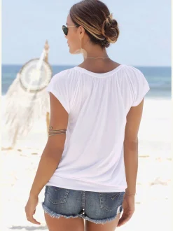 LASCANA T-Shirts<T-shirt en v t-shirt à manches courtes