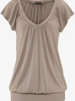 LASCANA T-Shirts<T-shirt en v t-shirt à manches courtes