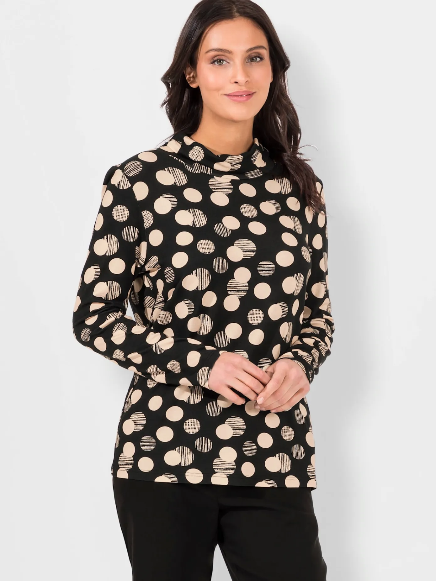 Fair Lady Tenues De Cérémonie|T-Shirts<T-shirt en viscose à poids col roulé manches longues