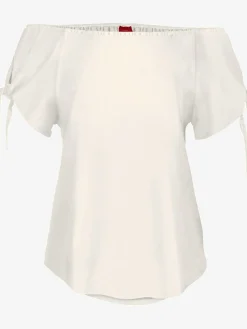 s.Oliver T-Shirts<T-shirt encolure arrondie élastiquée