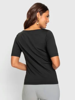 T-Shirts<T-shirt encolure en u féminine