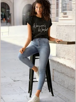 LASCANA T-Shirts<T-shirt encolure ronde