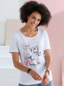 T-Shirts<T-shirt femme imprimé tendance jeune