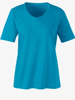 T-Shirts<T-shirt femme simple confortable col v