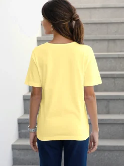 T-Shirts<T-shirt femme simple confortable col v