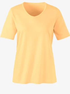 T-Shirts<T-shirt femme simple confortable col v