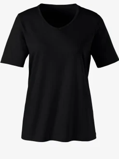 T-Shirts<T-shirt femme simple confortable col v