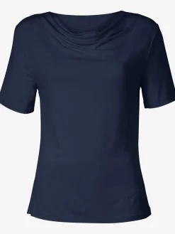 T-Shirts<T-shirt féminin élégant col bénitier