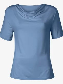 T-Shirts<T-shirt féminin élégant col bénitier