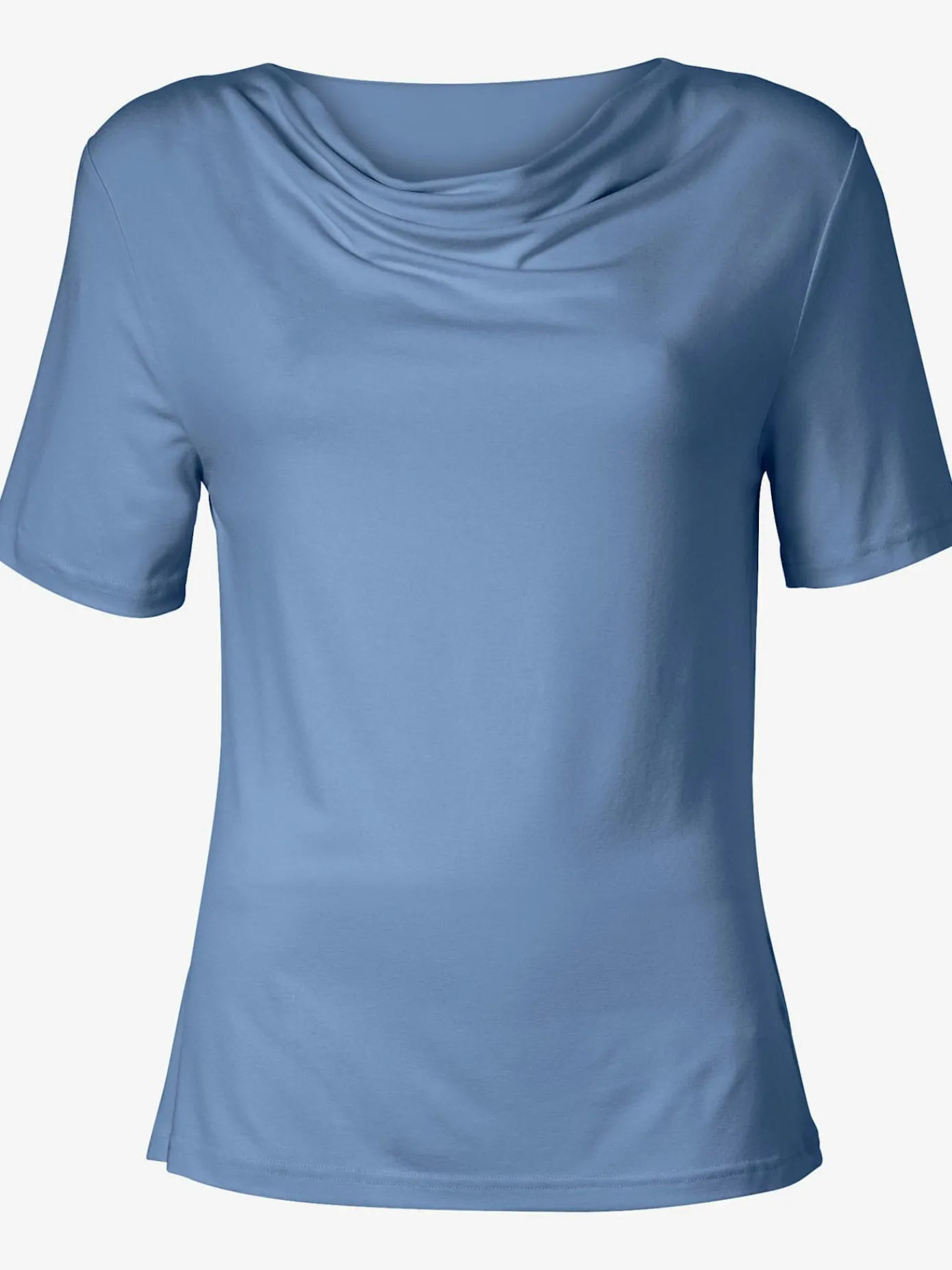 T-Shirts<T-shirt féminin élégant col bénitier