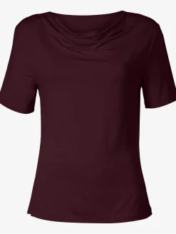 T-Shirts<T-shirt féminin élégant col bénitier