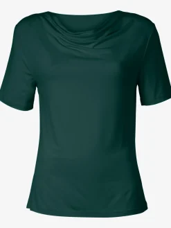 T-Shirts<T-shirt féminin élégant col bénitier