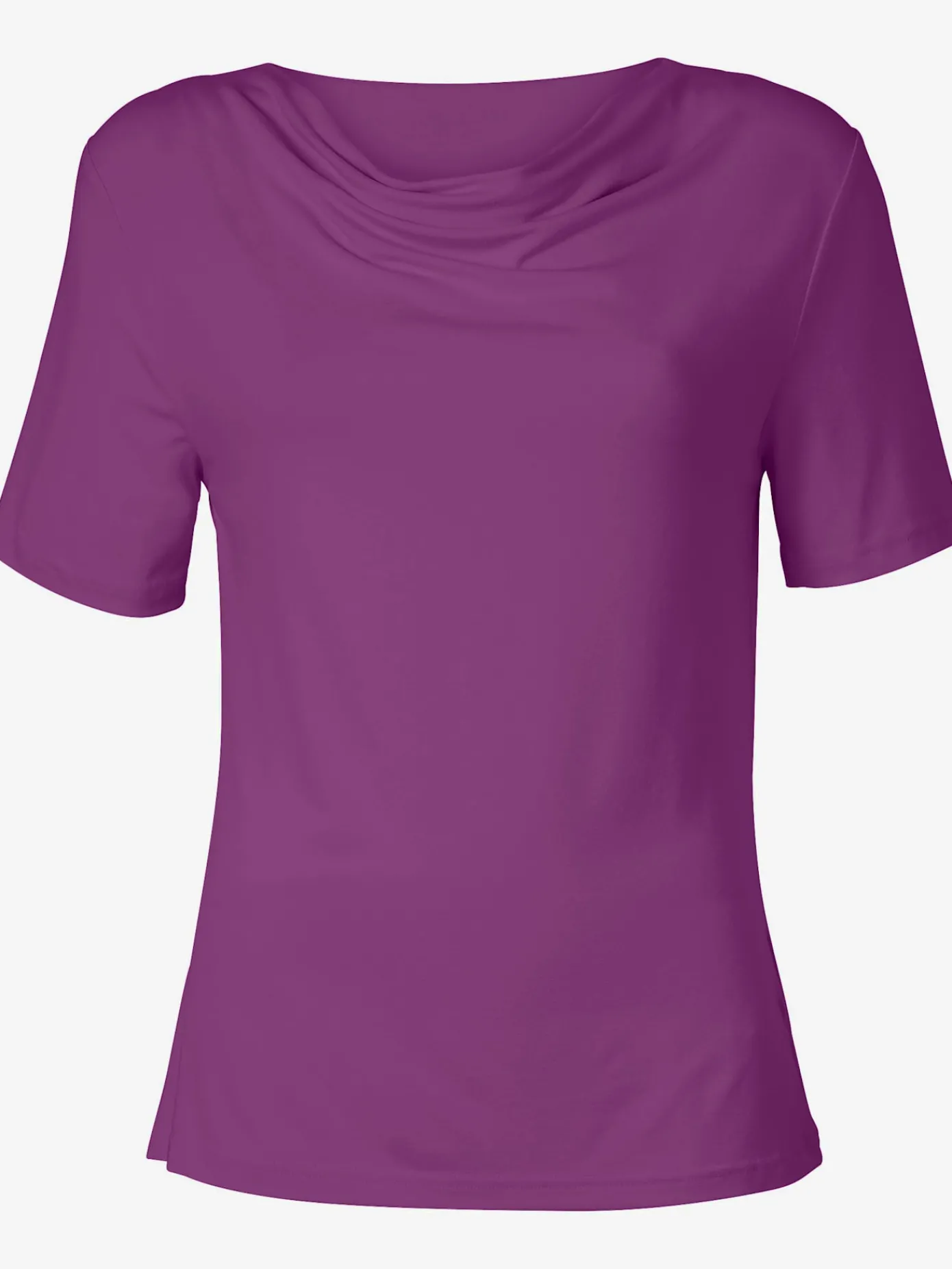 T-Shirts<T-shirt féminin élégant col bénitier