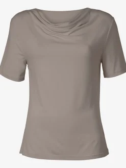 T-Shirts<T-shirt féminin élégant col bénitier