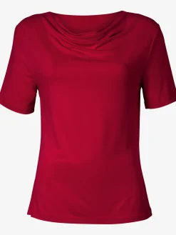 T-Shirts<T-shirt féminin élégant col bénitier