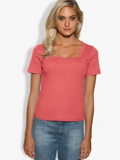 Linea Tesini T-Shirts<T-shirt grande encolure carrée