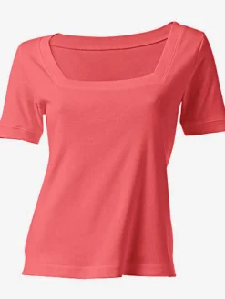 Linea Tesini T-Shirts<T-shirt grande encolure carrée