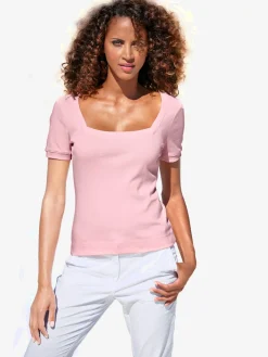 Linea Tesini T-Shirts<T-shirt grande encolure carrée