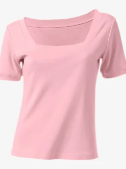 Linea Tesini T-Shirts<T-shirt grande encolure carrée