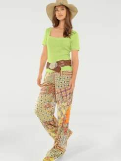 Linea Tesini T-Shirts<T-shirt grande encolure carrée