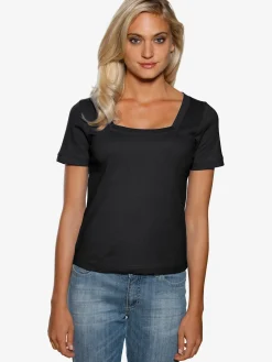 Linea Tesini T-Shirts<T-shirt grande encolure carrée