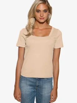 Linea Tesini T-Shirts<T-shirt grande encolure carrée