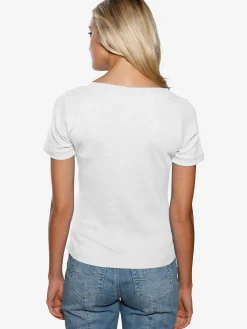 Linea Tesini T-Shirts<T-shirt grande encolure carrée