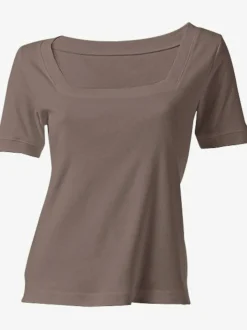 Linea Tesini T-Shirts<T-shirt grande encolure carrée