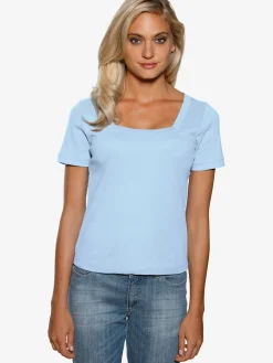 Linea Tesini T-Shirts<T-shirt grande encolure carrée