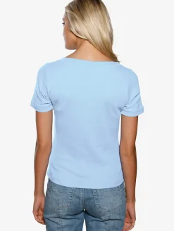 Linea Tesini T-Shirts<T-shirt grande encolure carrée