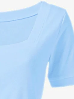 Linea Tesini T-Shirts<T-shirt grande encolure carrée