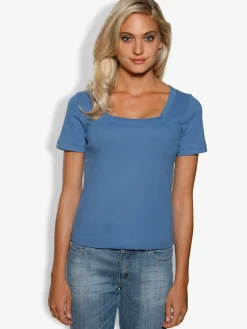 Linea Tesini T-Shirts<T-shirt grande encolure carrée