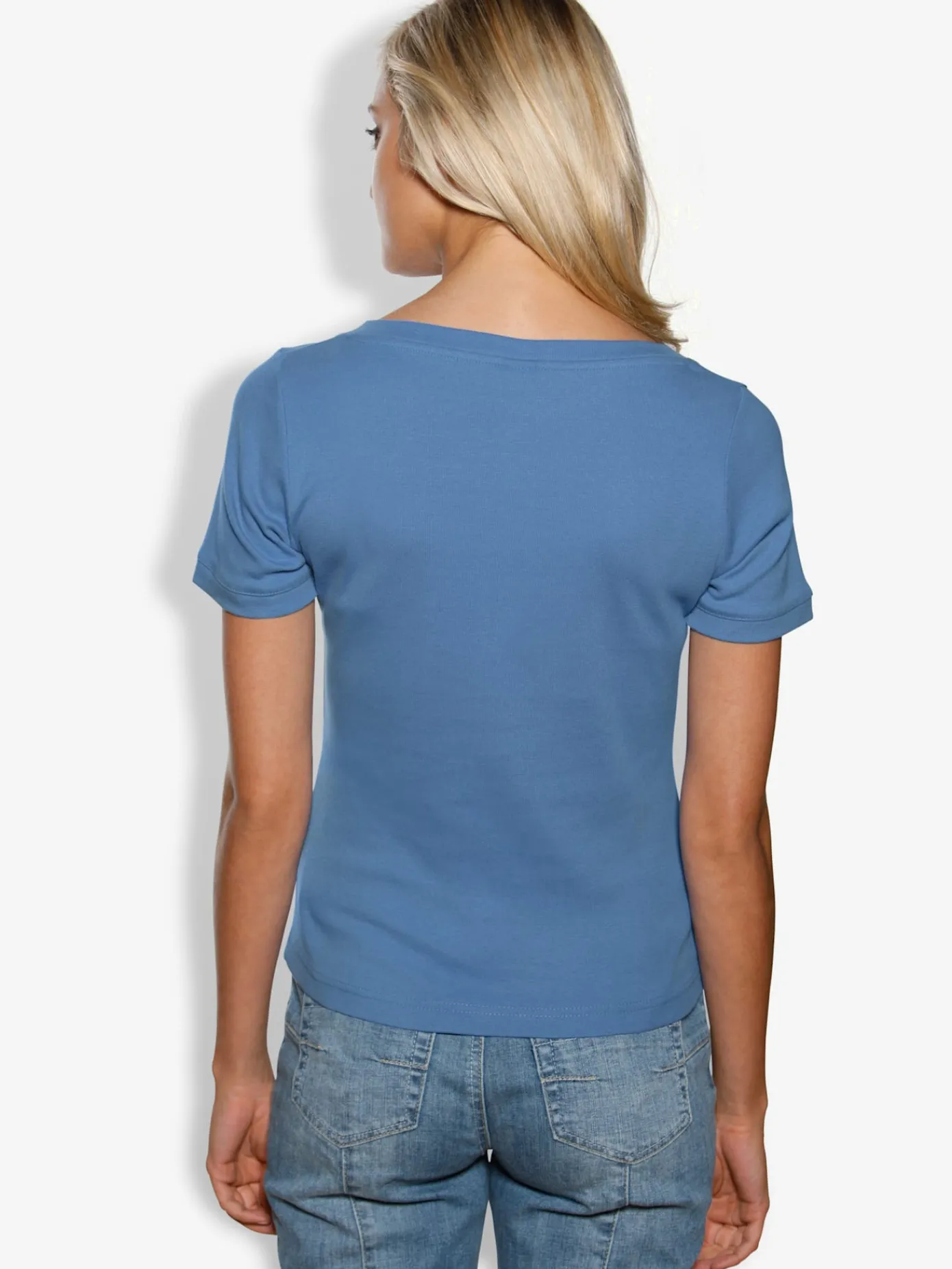 Linea Tesini T-Shirts<T-shirt grande encolure carrée