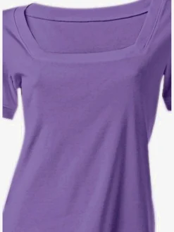 Linea Tesini T-Shirts<T-shirt grande encolure carrée