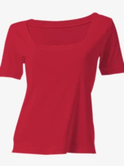 Linea Tesini T-Shirts<T-shirt grande encolure carrée