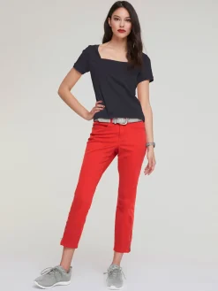 Linea Tesini T-Shirts<T-shirt grande encolure carrée