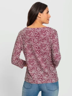 T-Shirts<T-shirt imprimé 50% coton et 50% modal