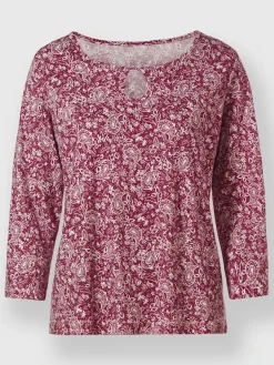 T-Shirts<T-shirt imprimé 50% coton et 50% modal