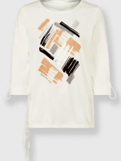 T-Shirts<T-shirt imprimé 50% coton et 50% modal