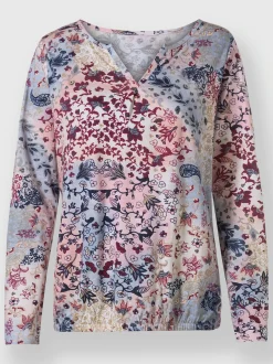 T-Shirts<T-shirt imprimé 50% coton et 50% modal