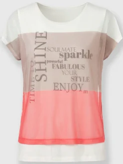 Rick Cardona T-Shirts<T-shirt imprimé aspect 2 en 1 tendance