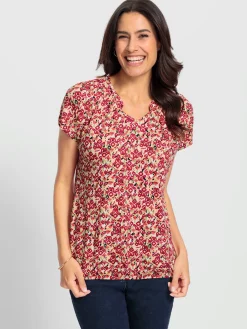 T-Shirts<T-shirt imprimé avec viscose (ecovero)