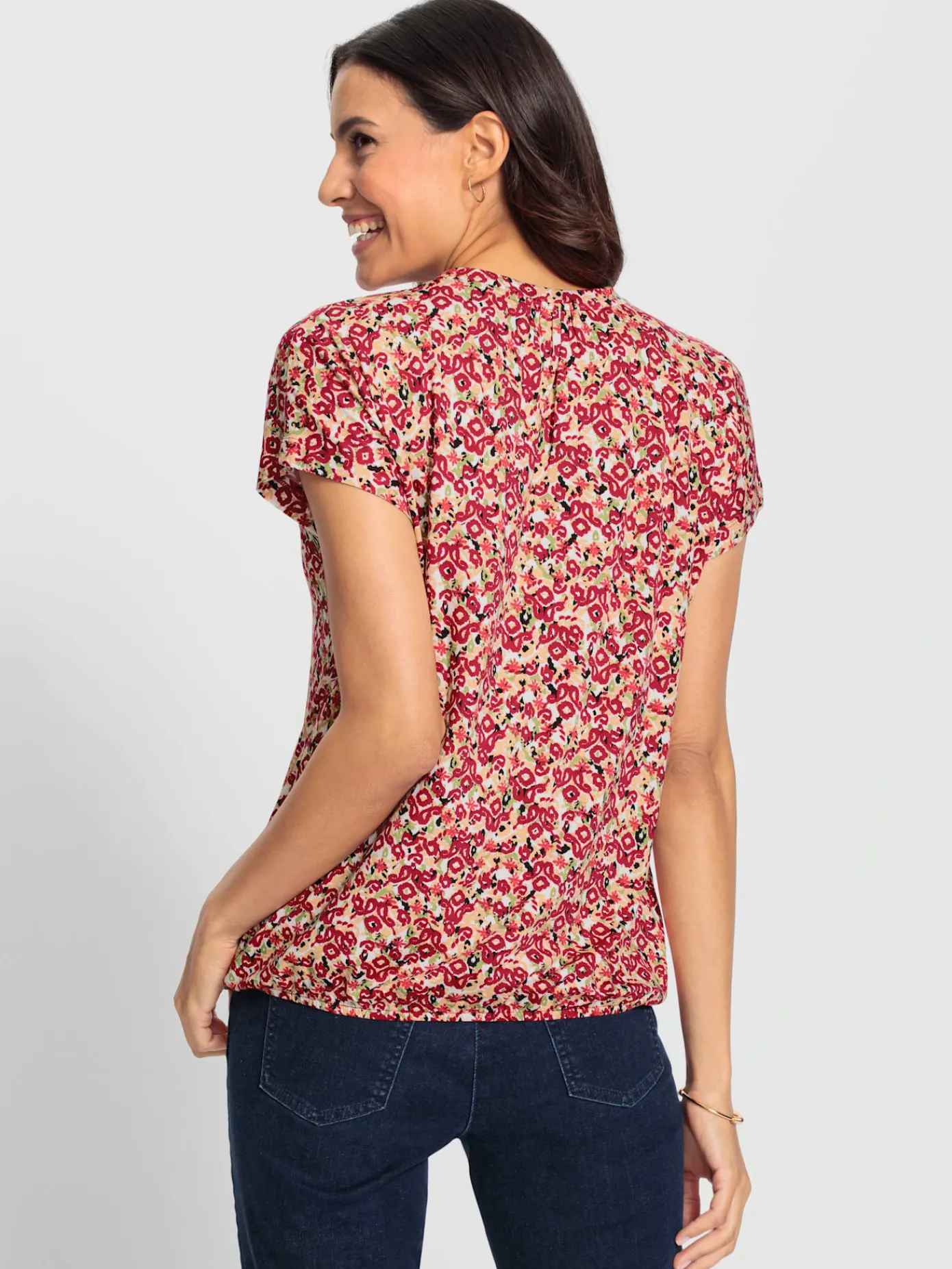 T-Shirts<T-shirt imprimé avec viscose (ecovero)