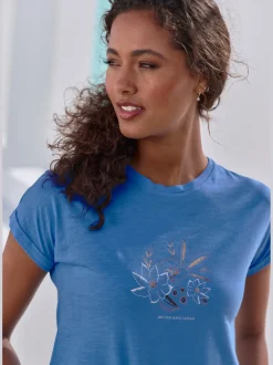 Vivance T-Shirts<T-shirt imprimé brillant, doré et estival devant