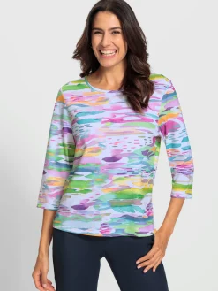 T-Shirts<T-shirt imprimé entretien facile