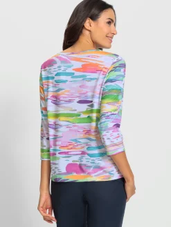 T-Shirts<T-shirt imprimé entretien facile